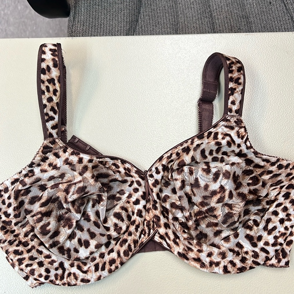 Wacoal Leopold Print Awareness Underwire Bra style 855167 Size 40DD